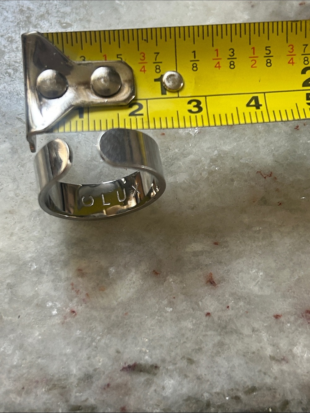 Still Tone Open Band Men’s Ring by (unspecified)